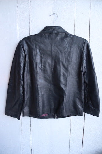 Adler Collection Black Leather Coat