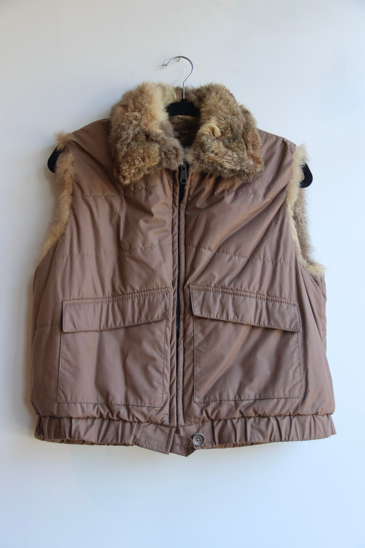 Fur Lined Brown Vest