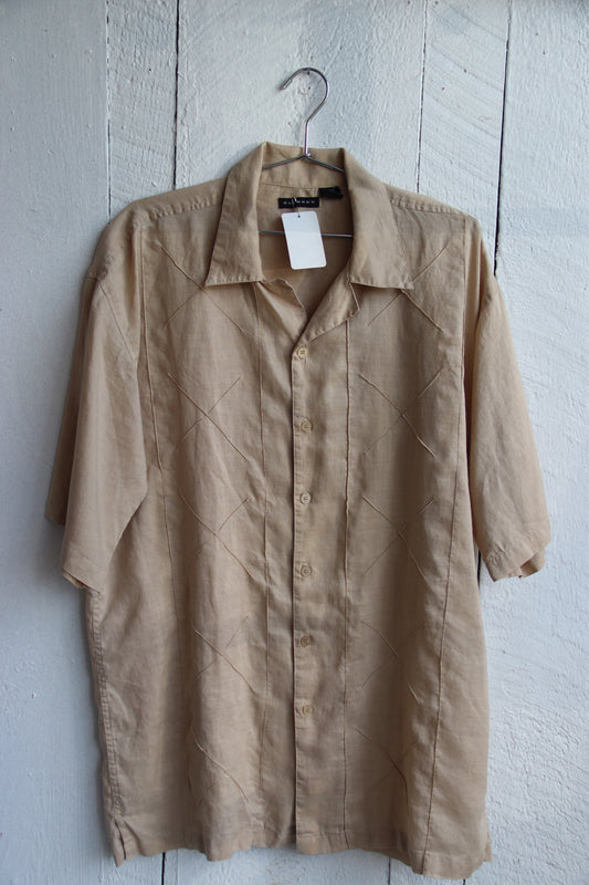 Godbody Tan Linen Top