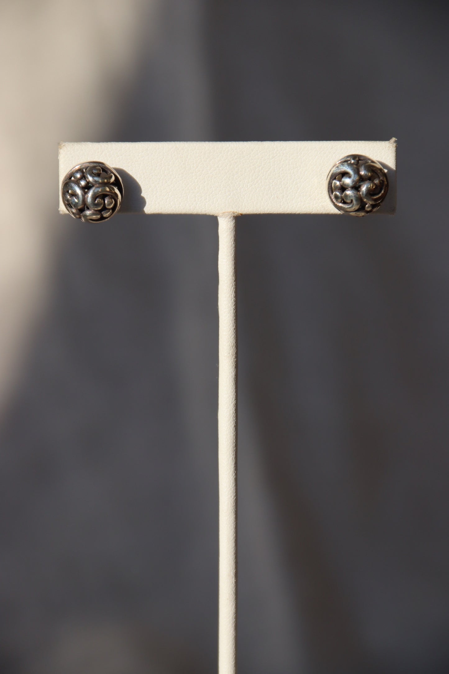 Sterling Silver Dome Stud Earrings