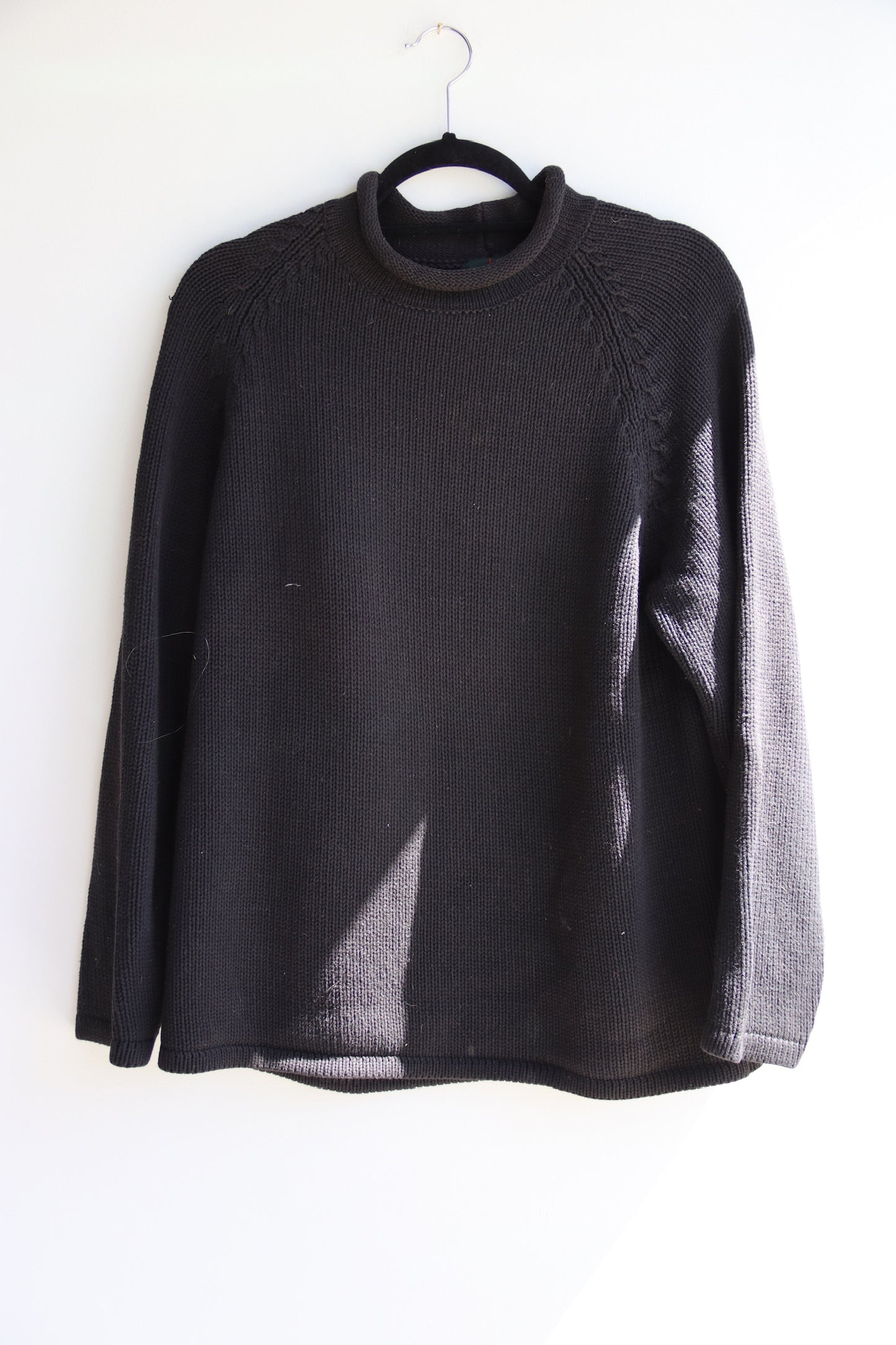 J. Crew Black Cotton Sweater