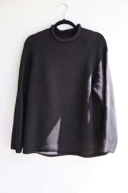 J. Crew Black Cotton Sweater