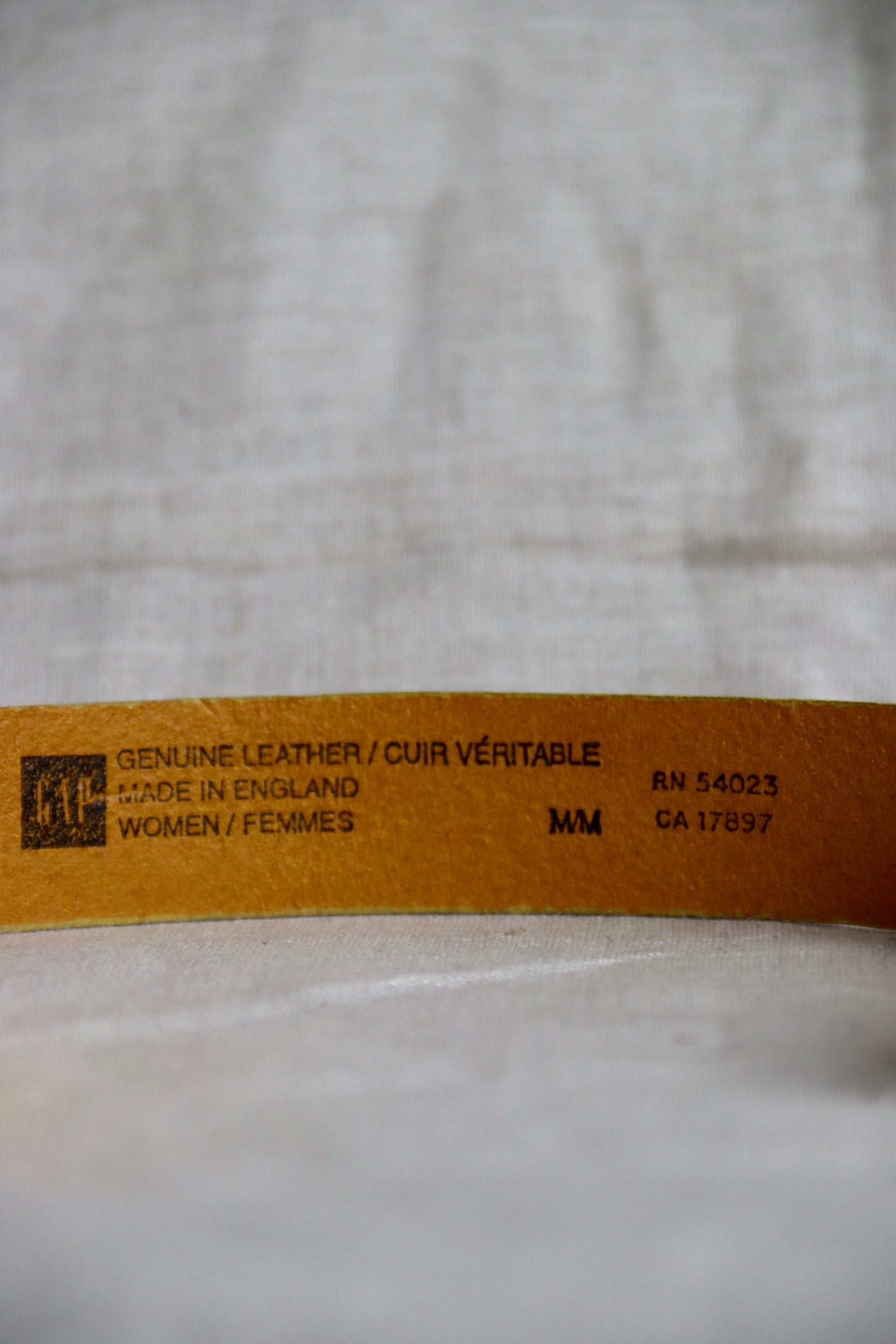 Vintage J. Crew Yellow Leather Belt