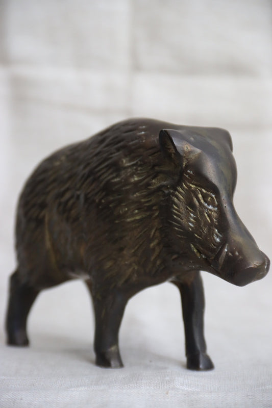 Brass Warthog Figurine