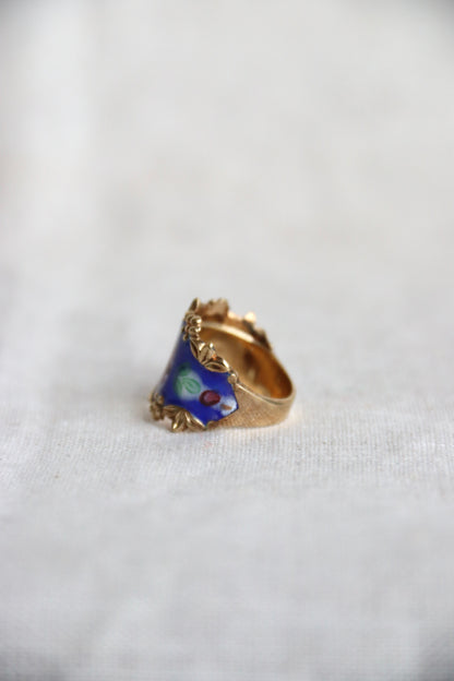 Enamel Gold Ring