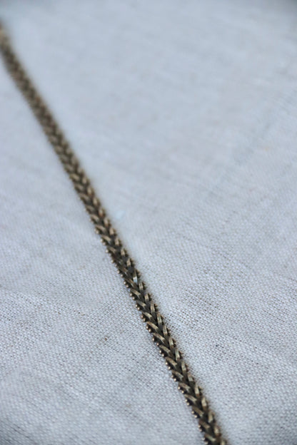 sterling silver faceted foxtail bracelet