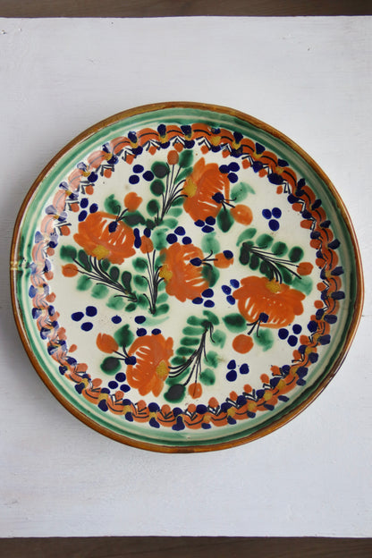 Mexican Hand Painted Ceramic Platter