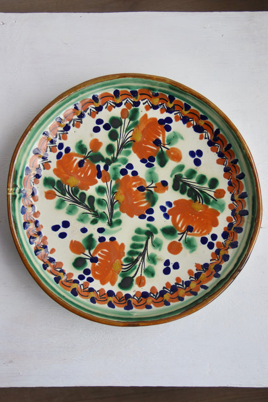 Mexican Hand Painted Ceramic Platter