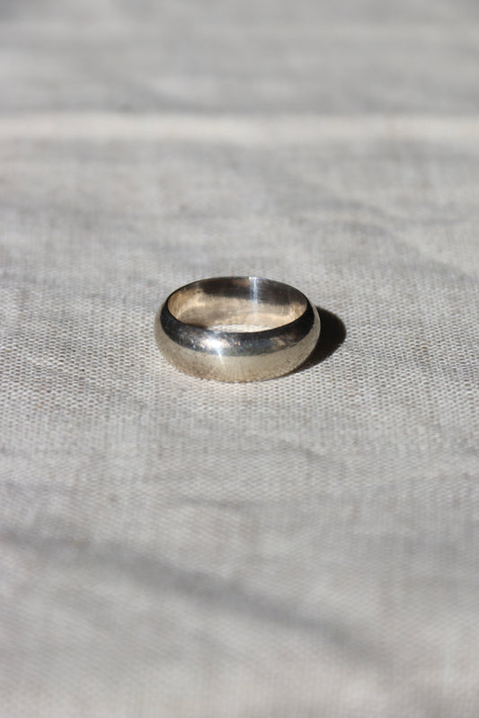 Sterling Silver Puffy Band Ring