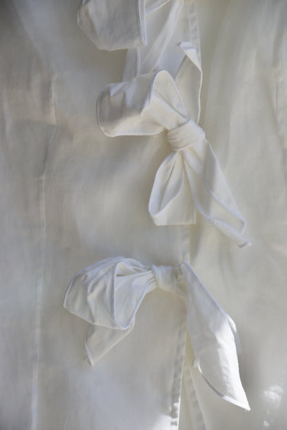 Anne Fontaine White Bow Top