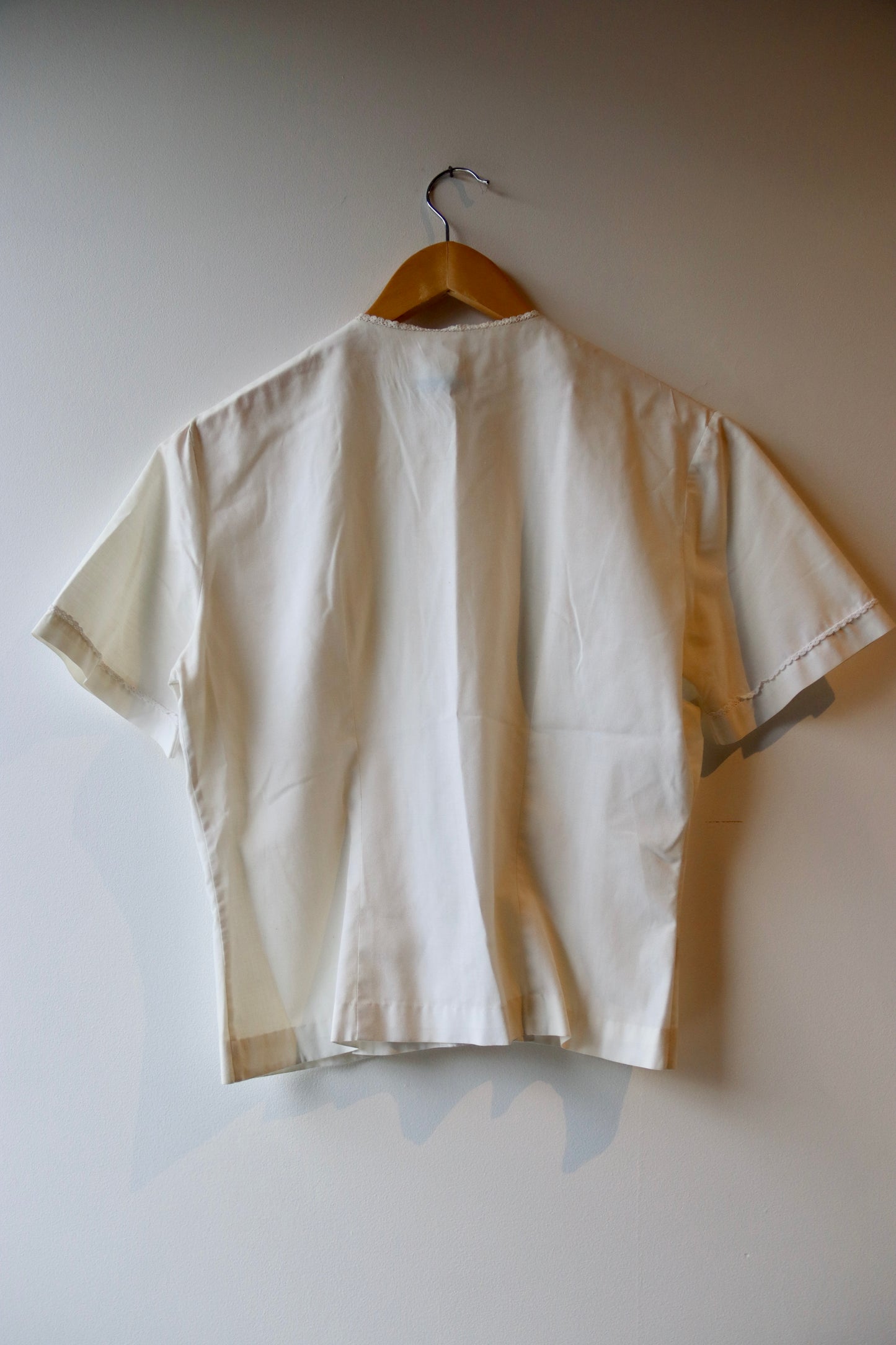 Vintage White Cotton Top