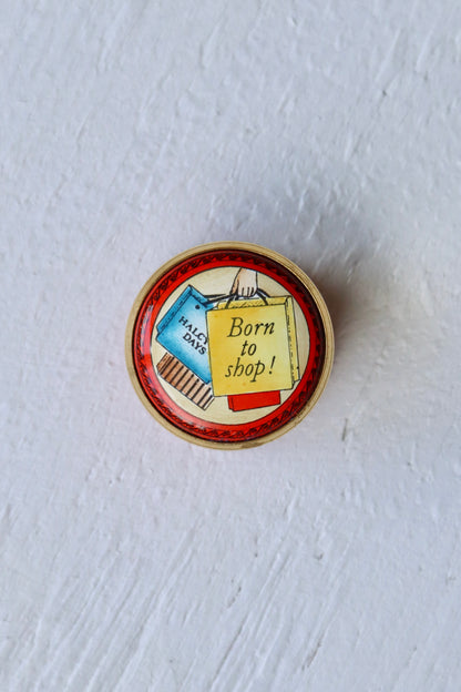 Halcyon Days Born to Shop Enamel Box