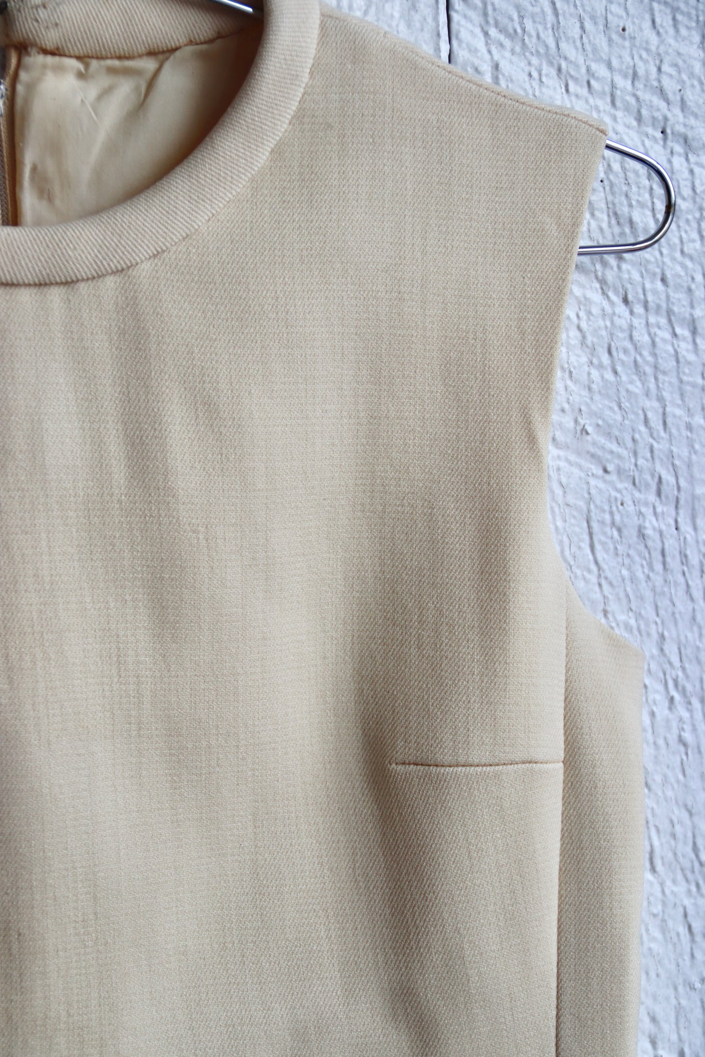 Vintage White Sleeveless Dress