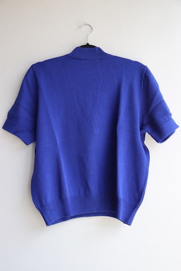 St. John Blue Knit Top