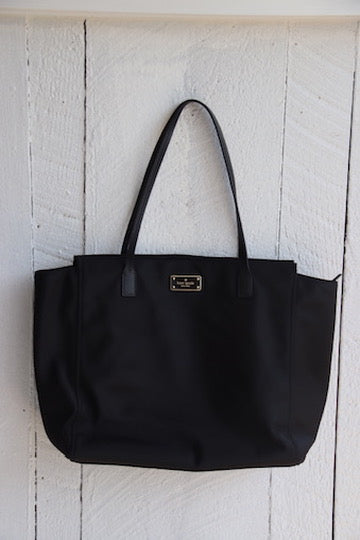 Kate Spade Leather Trimmed Nylon Tote Bag