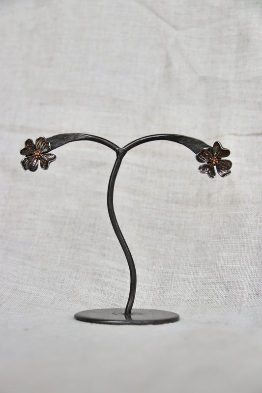Dogwood Flower Stud Earrings