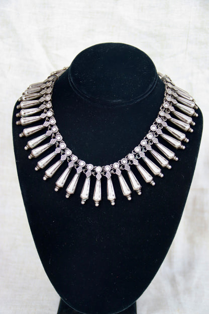 Sterling Silver Indian Collar Necklace