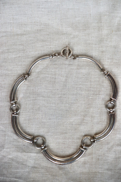 Sterling Silver Segmented Necklace