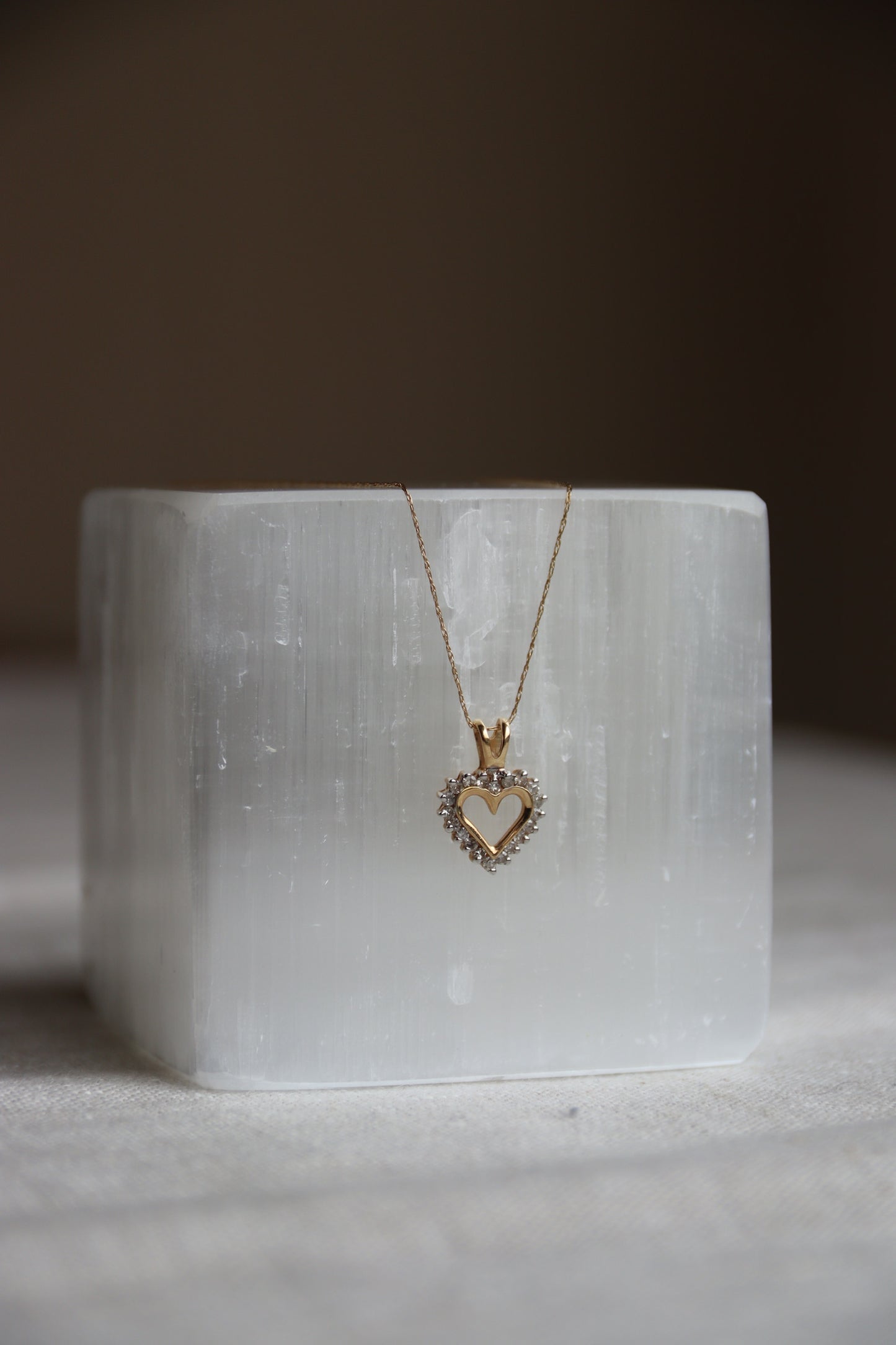 Diamond Heart Pendant Necklace