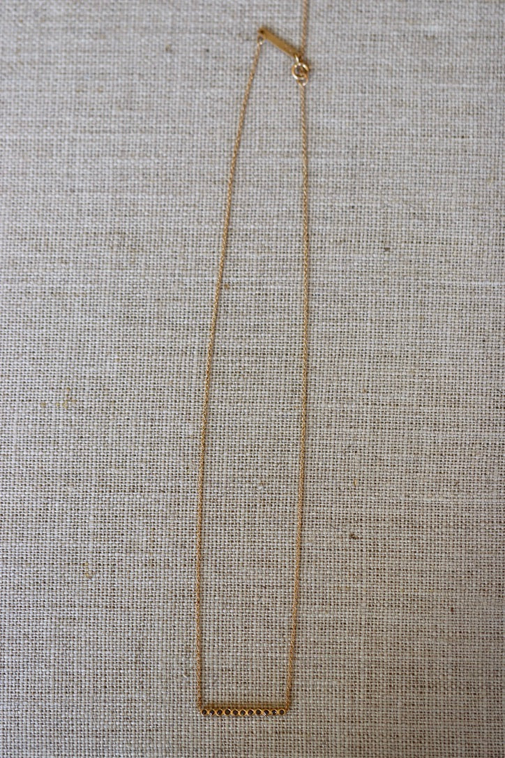 Zoë Chicco black diamond bar necklace