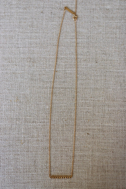 Zoë Chicco black diamond bar necklace