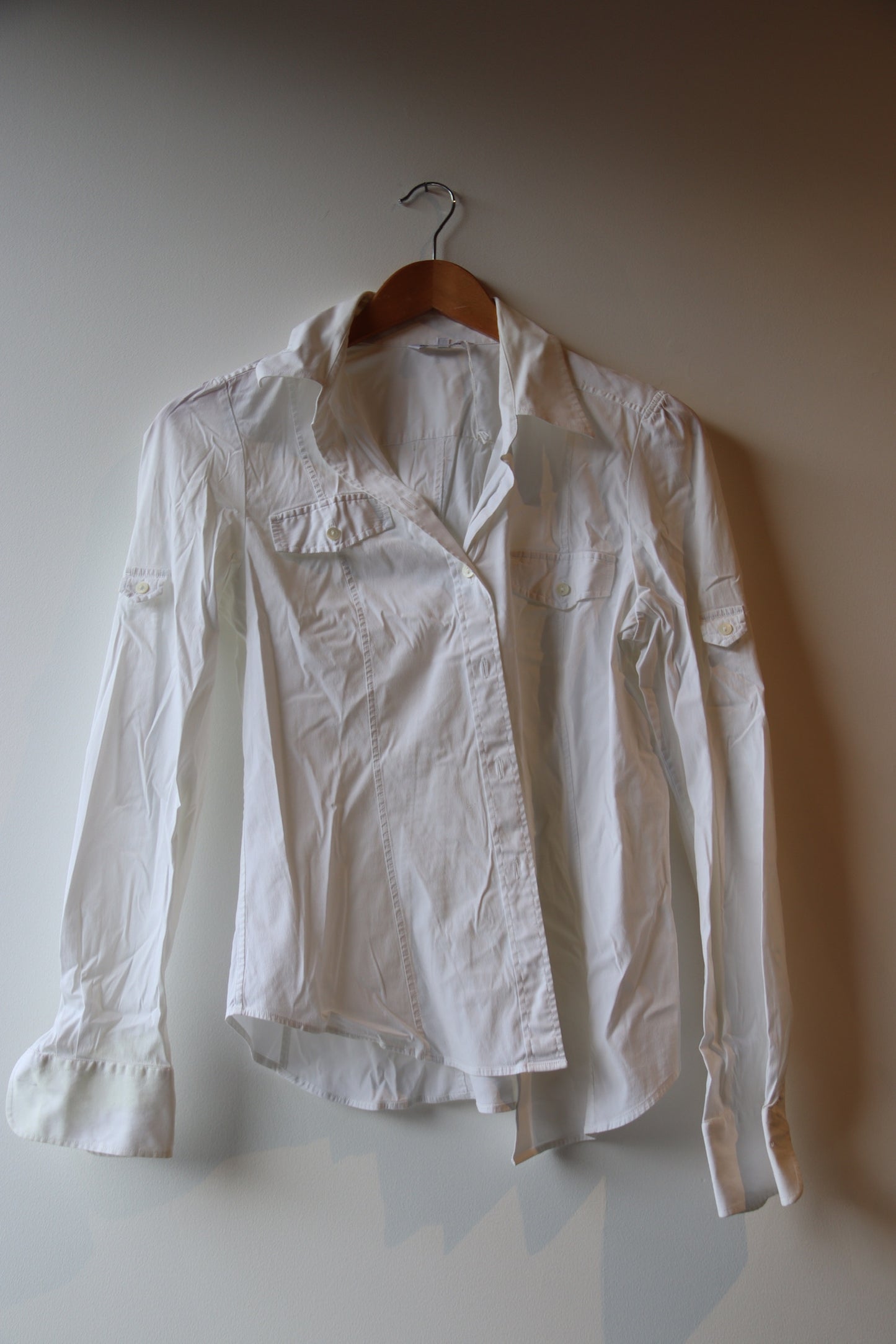 Loro Piana White Button Down Top - as is