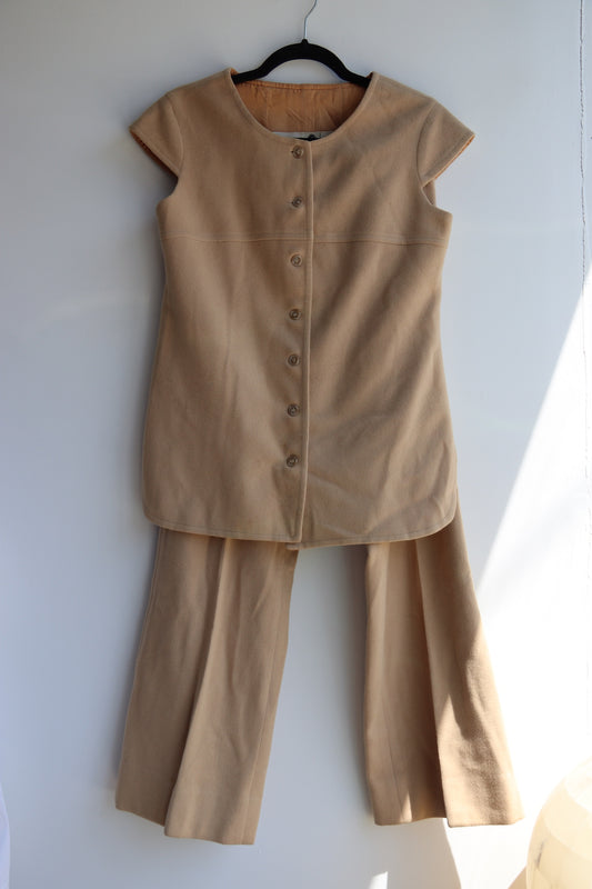 John Meyer Tan Pants and Top Set