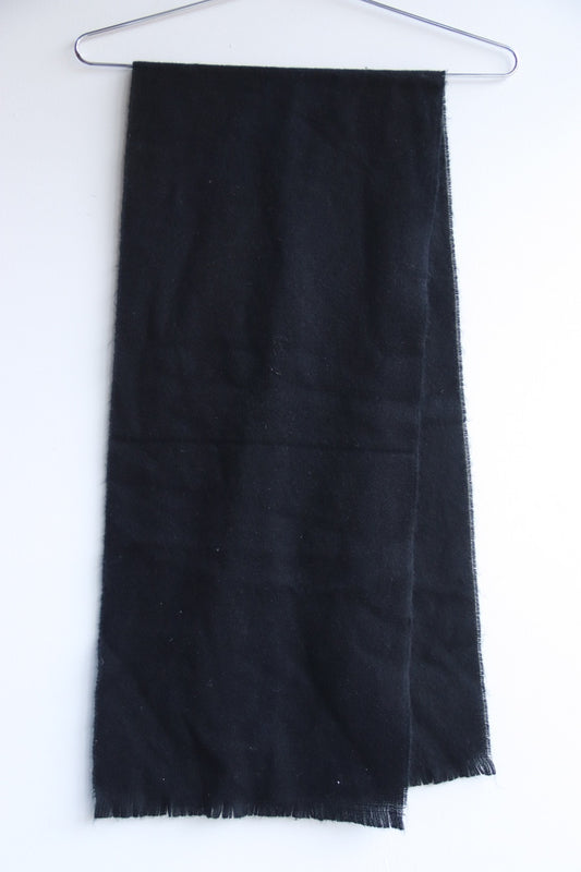 Black Wool Scarf