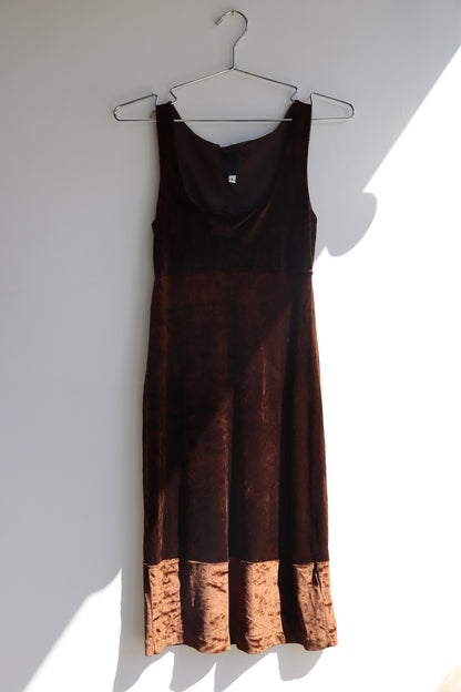 Anna Sui Brown Velvet Dress