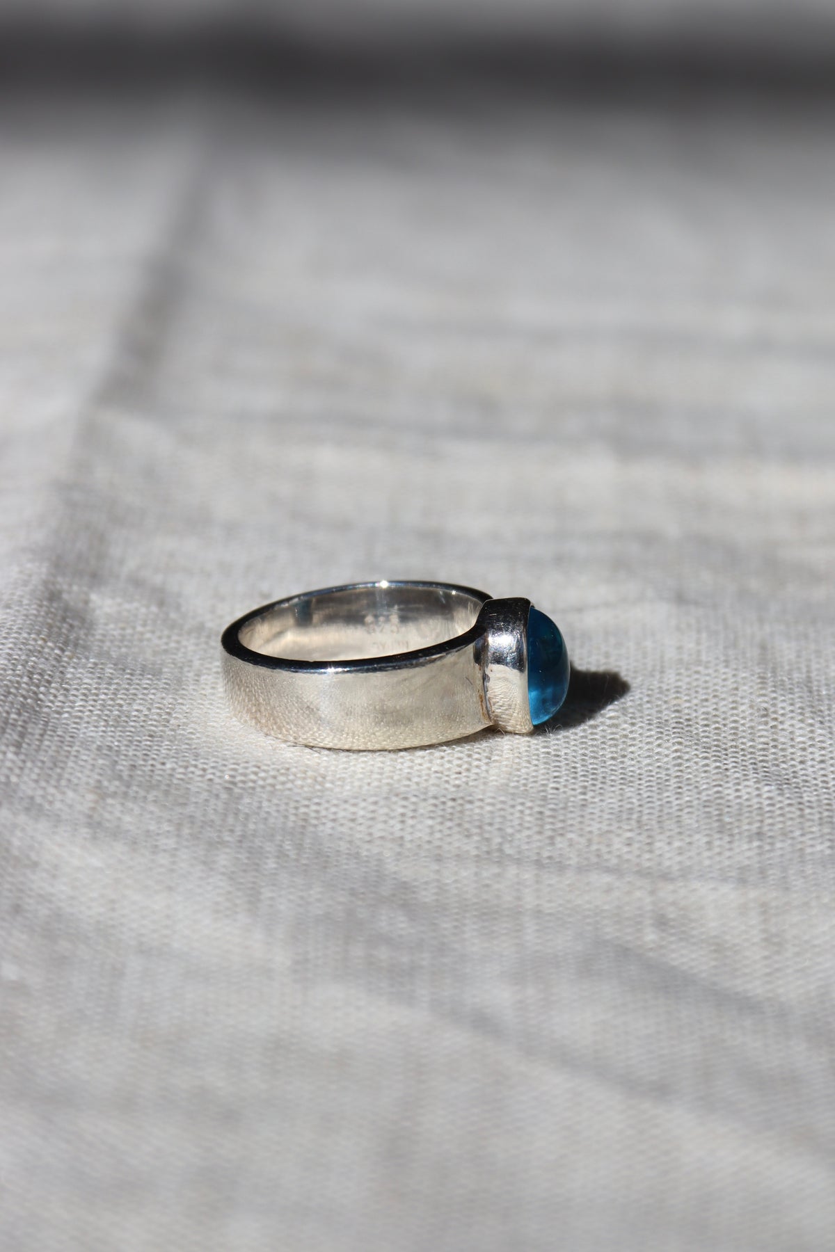 Sterling Silver and Swiss Blue Topaz Ring