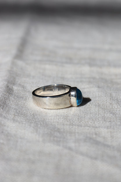 Sterling Silver and Swiss Blue Topaz Ring