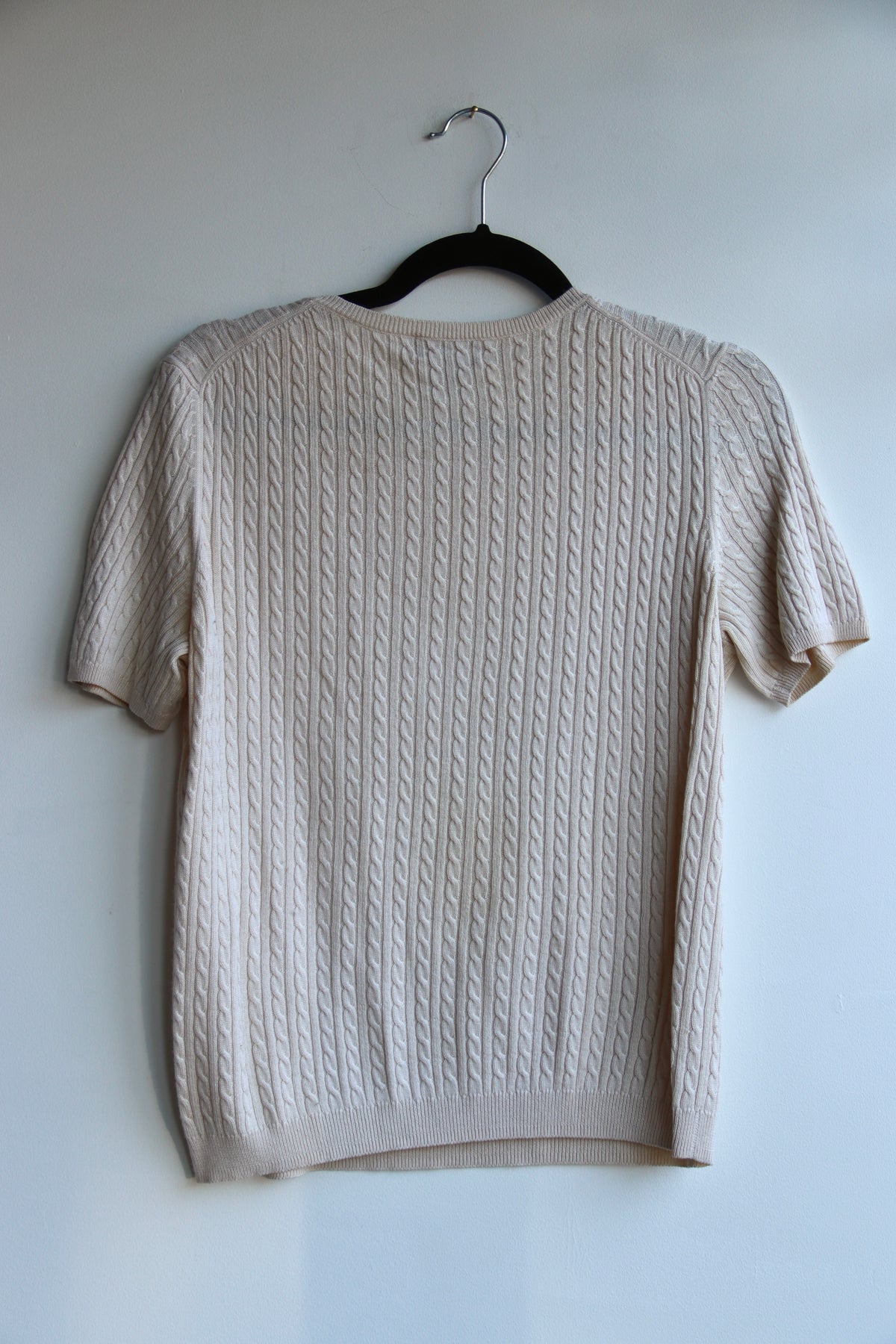 Brooks Brothers Cream Silk Cashmere Top