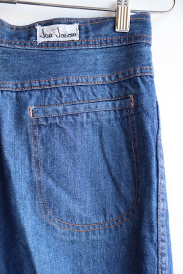 Vintage Contrast Stitching Jeans