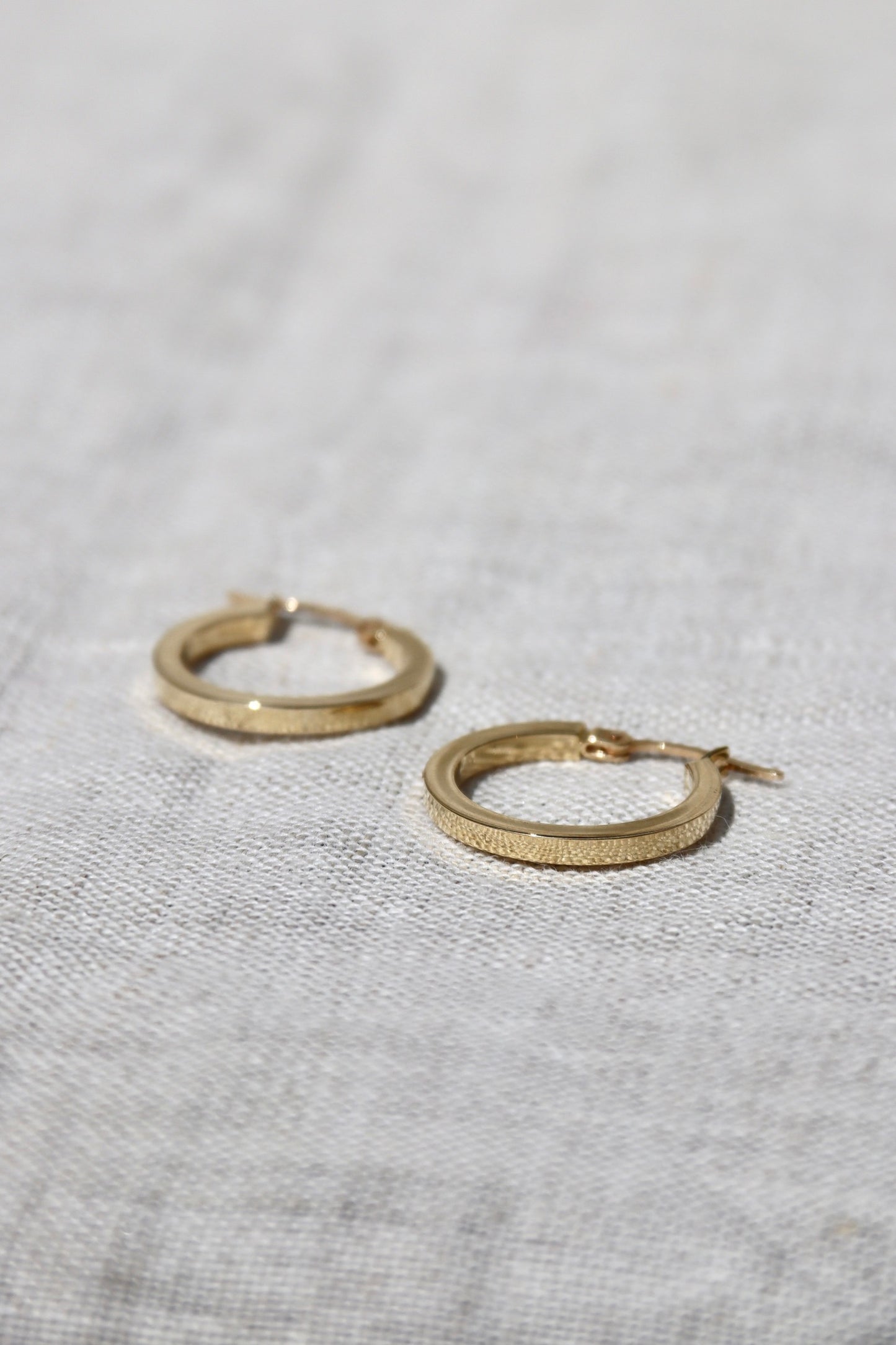 Hoop Earrings - 14K Gold