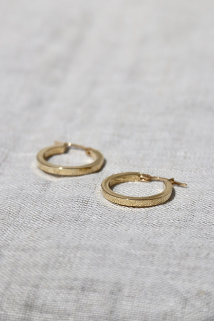 Hoop Earrings - 14K Gold