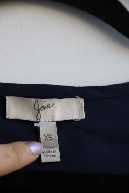 Joie Blue 100% Silk Top