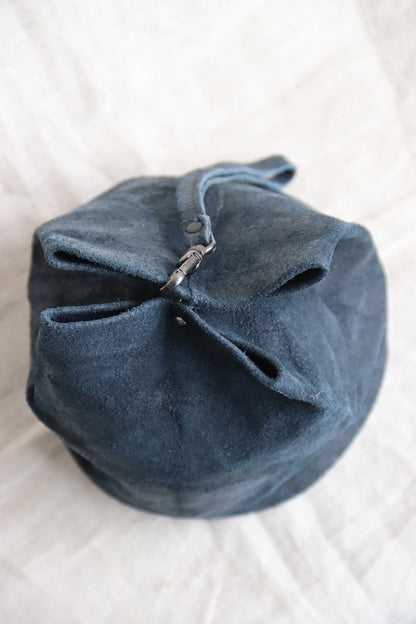Tracy Tanner Blue Leather Bucket Bag