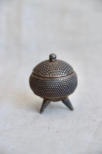 Miniature Silver 3 Legged Box