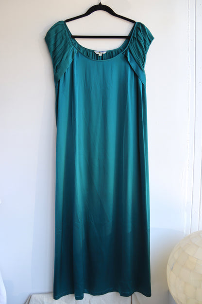 Yumi Kookoon Emerald Silk Dress