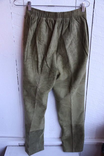 I.B. Diffusion Green Leather Pants