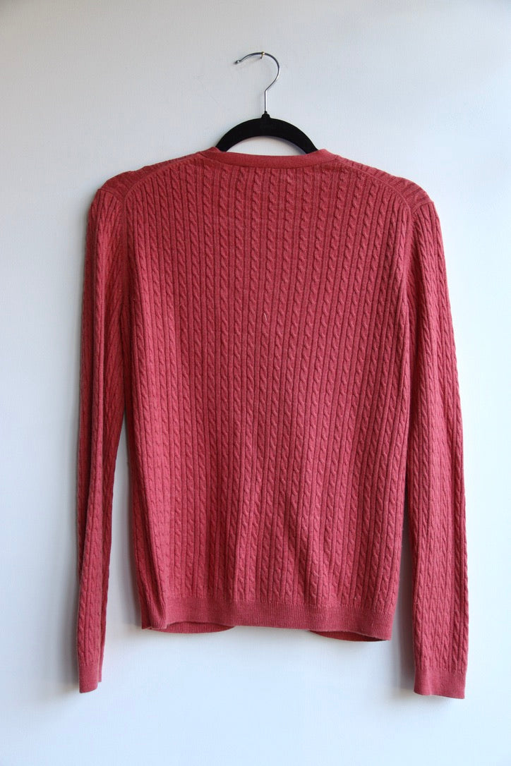 Brooks Brothers Pink Silk Cashmere Sweater