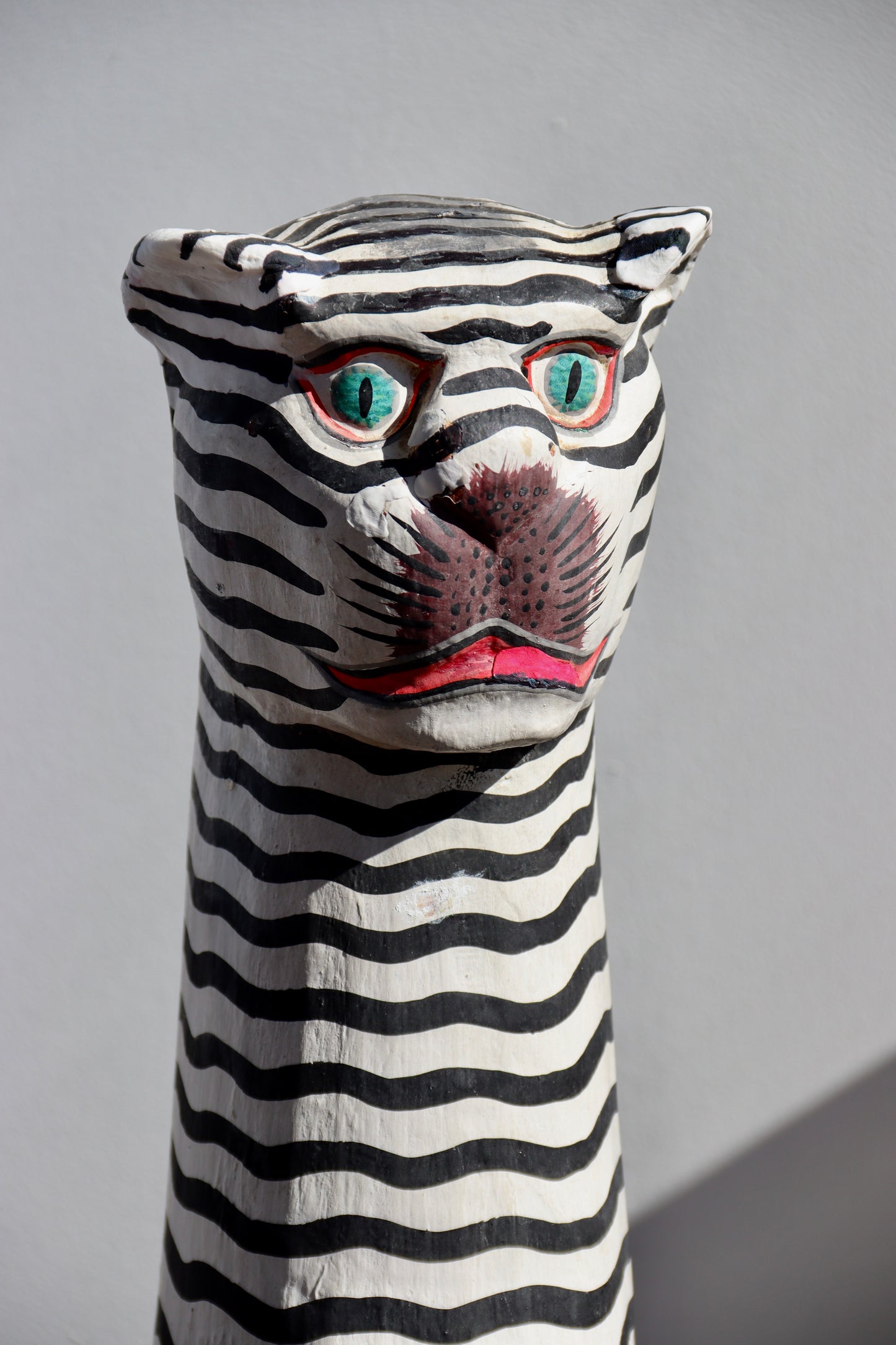 Striped Cat Statue