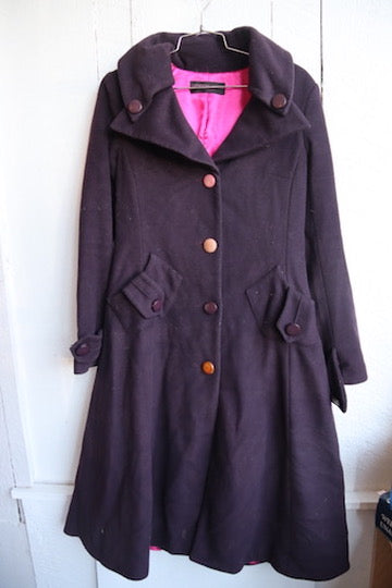 Gianfranco Rossi Purple Trench Coat