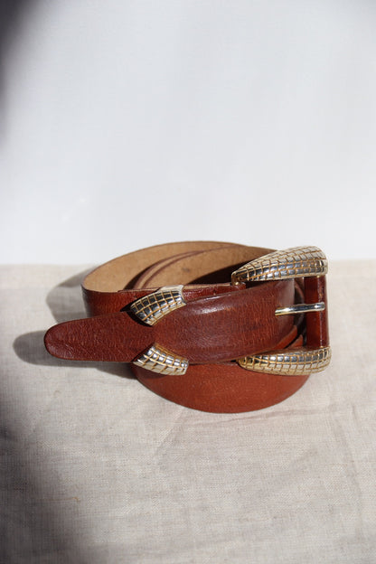 Ellen Tracy Leather Belt