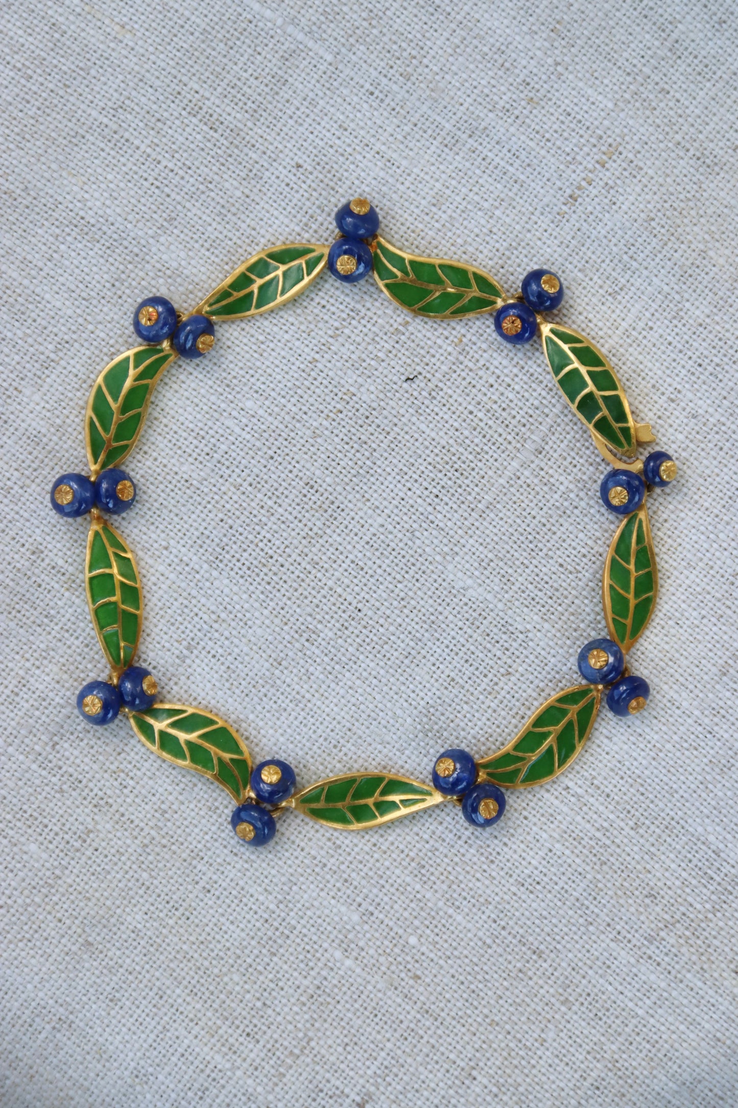 T.W. McClelland Sapphire Blueberry Bracelet - 18K Gold