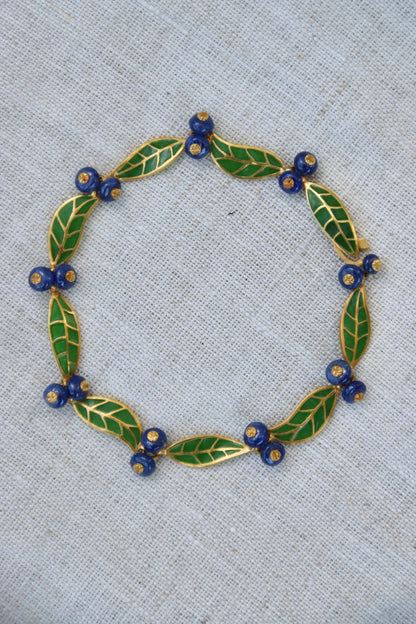 T.W. McClelland Sapphire Blueberry Bracelet - 18K Gold