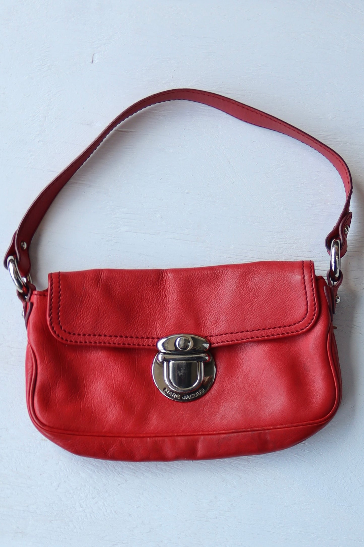 Marc Jacobs Red Leather Bag -as is