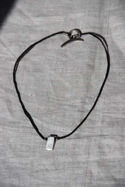 Jill Platner Sterling Silver Wedge Necklace