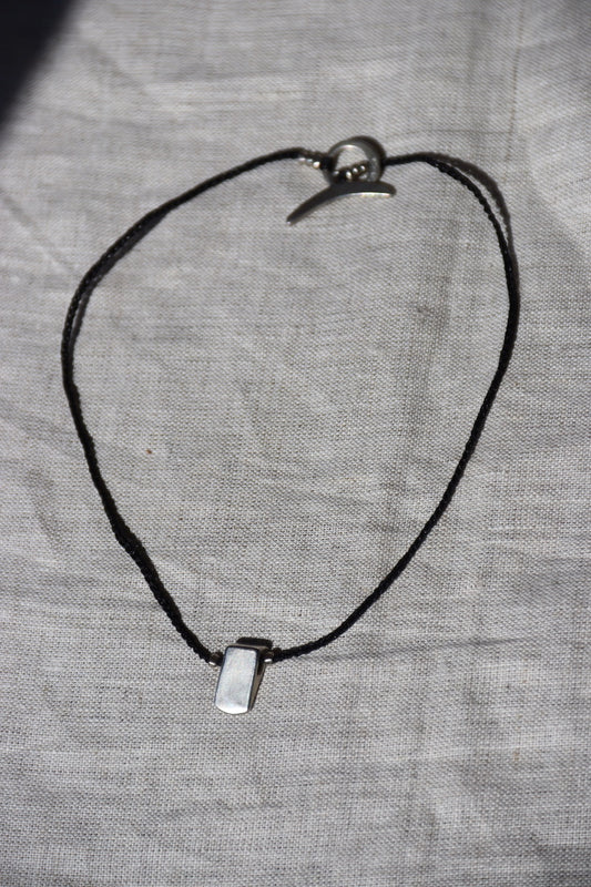 Jill Platner Sterling Silver Wedge Necklace