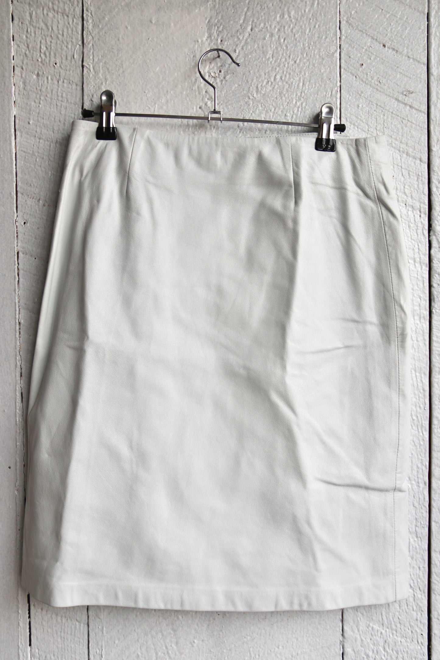 Ralph Lauren White Leather Skirt (NWT)